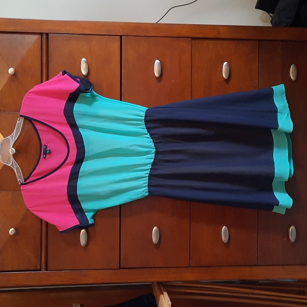 Gap Colorblock Dress Medium - Picture 3 of 8